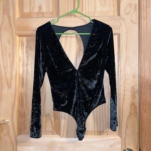 Black Velvet body suit